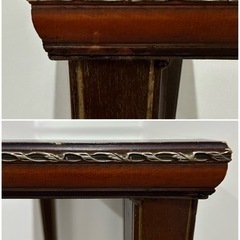 INT244 アンティーク レトロ 鏡 家具 ミラーテーブル 木製 ダイニングテーブル サイドテーブル イタリア製　Italy の画像