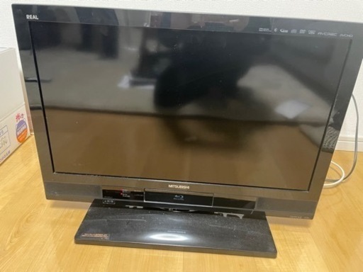 テレビ　三菱26インチ　リモコン付き