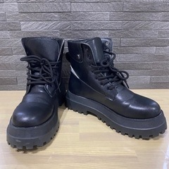 一度のみ使用 ハイカット厚底シューズ 25.0cm
