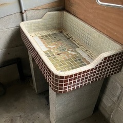 タイルのシンクの画像