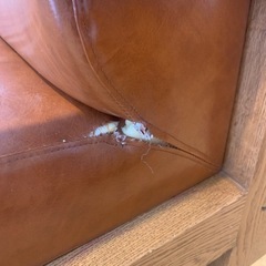 3人がけ　合皮ソファーの画像