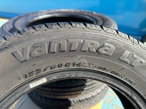 Hankook vantra 155/80R14LT  タイヤセット　トラック　2019年製　山あり