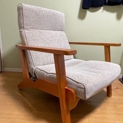 一人掛けソファ　リクライニング調整