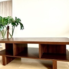 【取引中】【美品】多機能でおしゃれ⭐︎ローテーブル／テレビ台の画像