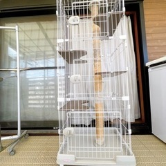 【中古】3段キャットランドケージ スリム アイリスオーヤマ