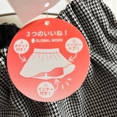 値下げ！グローバルワーク　新品タグ付未使用スカッツ　100cmの画像