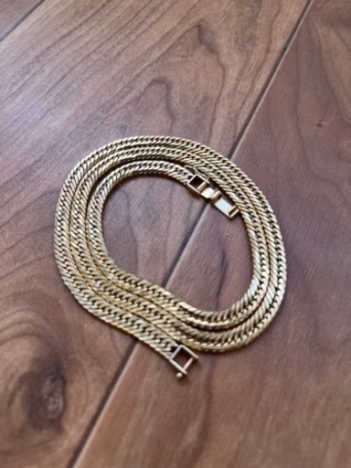 k18喜平12面トリプルネックレス30.5g