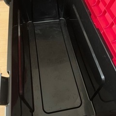 収納ボックス 工具箱 玩具箱 トランクカーゴ ブラック ステッカーの画像