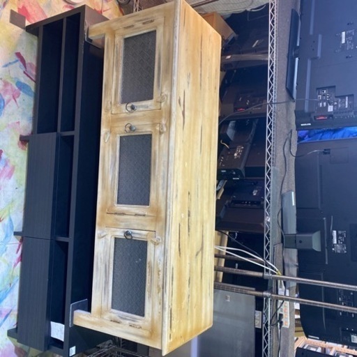 《ダメージ加工》　テレビ台　シャビー　レトロ　ヴィンテージ　収納