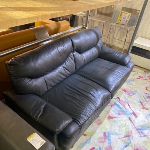 《王道が破格！》2人掛けソファ　2P 革　合皮　本革