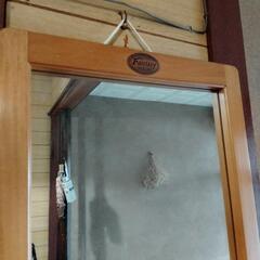 壁掛け姿見　鏡の画像