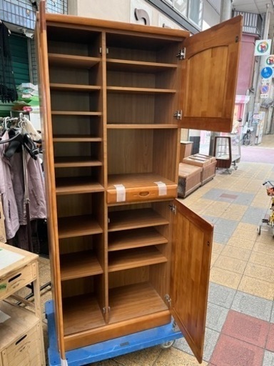下駄箱　姿見付き　配達可能