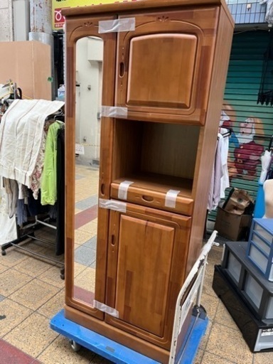 下駄箱　姿見付き　配達可能