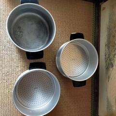鍋セイロ　二重　28cm ツルマル　蒸し器の画像