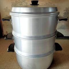 鍋セイロ　二重　28cm ツルマル　蒸し器の画像