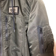 ALPHA 「アルファ・インダストリーズ」         フードリブジャケット Lサイズ  美品 【クリーニング出しました！】の画像