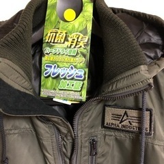 ALPHA 「アルファ・インダストリーズ」         フードリブジャケット Lサイズ  美品 【クリーニング出しました！】の画像