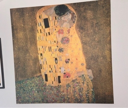 絵画　クリムト　 『接吻(キス)』　壁かけ用　大きめ