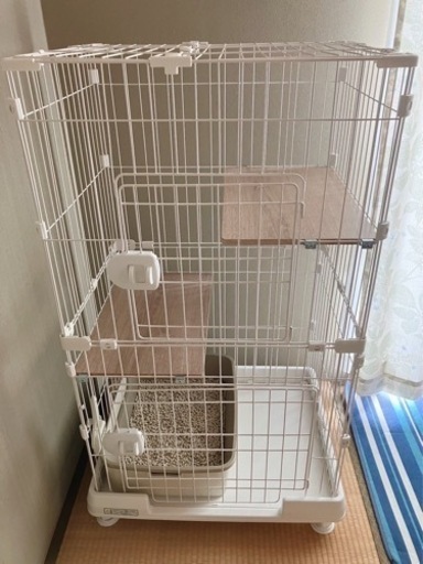 アイリスオーヤマ  猫用ゲージ　2段