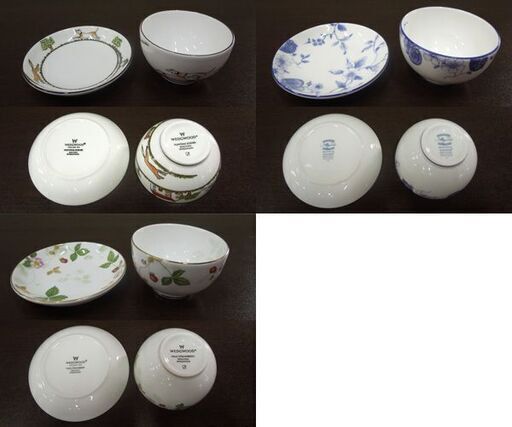 WEDGWOOD ジャパニーズ カップ&プチトレー 柄違い 6種 6客セット 湯呑