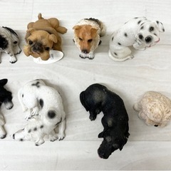 【中古品】犬の置物 陶器 12頭 インテリア 雑貨の画像