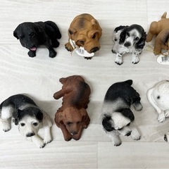 【中古品】犬の置物 陶器 12頭 インテリア 雑貨の画像