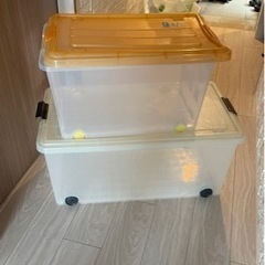 クリアケース２個セット　あげますの画像