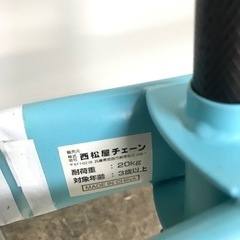 N2402-082 西松屋 キックバイク 足蹴りバイク 水色 取説あり 汚れあり 中古の画像