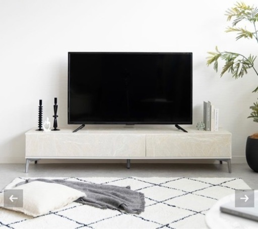 【美品】おしゃれ大理石調テレビ台