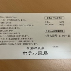 寺泊岬温泉☆ホテル飛鳥　ご入浴券の画像