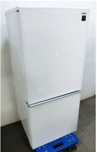 SHARP　2ドア　冷蔵庫　SJ-GD14C-W　動作良好　137L　プラズマクラスター　つけかえどっちもドア　ホワイト　シャープ