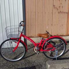 【子供用　中古自転車】良品　22インチ　🔴赤色の画像