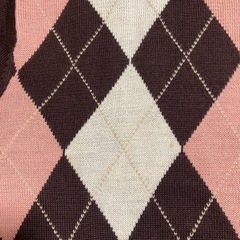 未使用　アーガイルニット　定価4,990円の画像