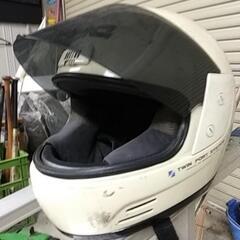 フルフェイスヘルメット白の画像