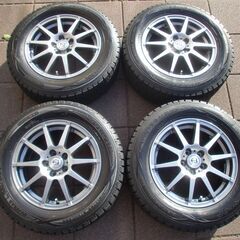 美品 APHRODITE & 7.8~7.6mm山 DUNLOP WM01 195/65R15 プリウスカローラプレミオアリオンWISHイストインプレッサ等に