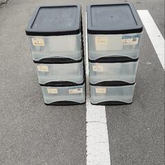 プラスチック収納 3段