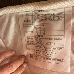 シングルベッドフレームとシングルマットレス　0円の画像