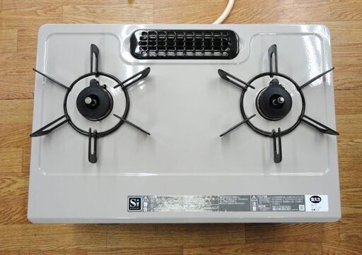 ガステーブル 都市ガス用 リンナイ 2019年製 RTE594BE2R 右側強火 水無片面 焼きグリル Rinnai 西岡店
