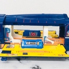 【中古品】TOMY トミー プラレールD51 タイムステーション モノレール 踏み切りステーションセット 子供用 おもちゃ ホビー用品の画像
