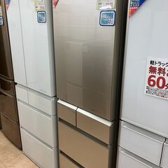 ?お買い得品?パナソニック Panasonic 2014年製 NR-E438TG-N エコナビ搭載冷蔵庫 426L・右開き 5ドア シャンパンゴールド?603