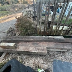 枕木　まくら木　まくらぎ　ガーデニング等の画像