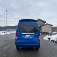 希少 H23年 限定1000台 スバルサンバー バン ブルーリミテッド 車検付 即乗り 4WD AT 4ナンバー リアヒーター付 の画像
