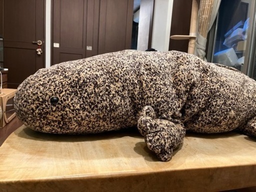京都市水族館オリジナルオオサンショウウオぬいぐるみ特大サイズ