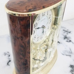 【中古品】CITIZEN シチズン 置き時計 電波置き時計 からくり時計 4SG724 クォーツ置き時計 生活雑貨 生活用品の画像
