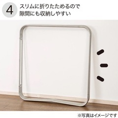《値下げしました！》　大きめ洗濯物干し　オールステンレス ふとん干し 洗濯・清掃用品 洗濯用品 物干しスタンド シルバー 幅250×奥行12×高さ125cm  の画像
