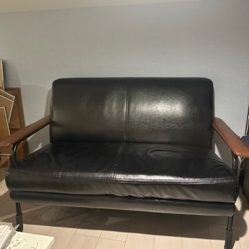 おしゃれなレザーソファー２人用