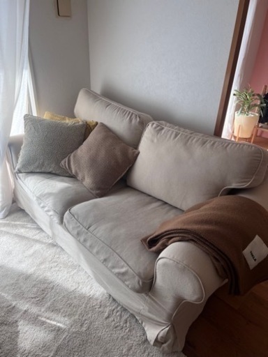 [取引中]IKEA 2人掛けソファ エークトルプ EKTORP