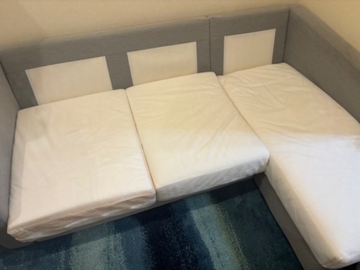 IKEA 3人掛 ソファー　グレー