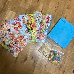 くもん日本地図パズルと、ディズニー等パズル