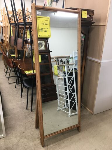 鏡 幅60cm 高さ165cm アンティーク 大型 ミラー 姿見 レトロ 北欧 ヨーロッパ風 かがみ カガミ 大型鏡 インテリアミラー レトロ ダンス  堺市 石津【ジャングルジャングルサカイ石津店】
